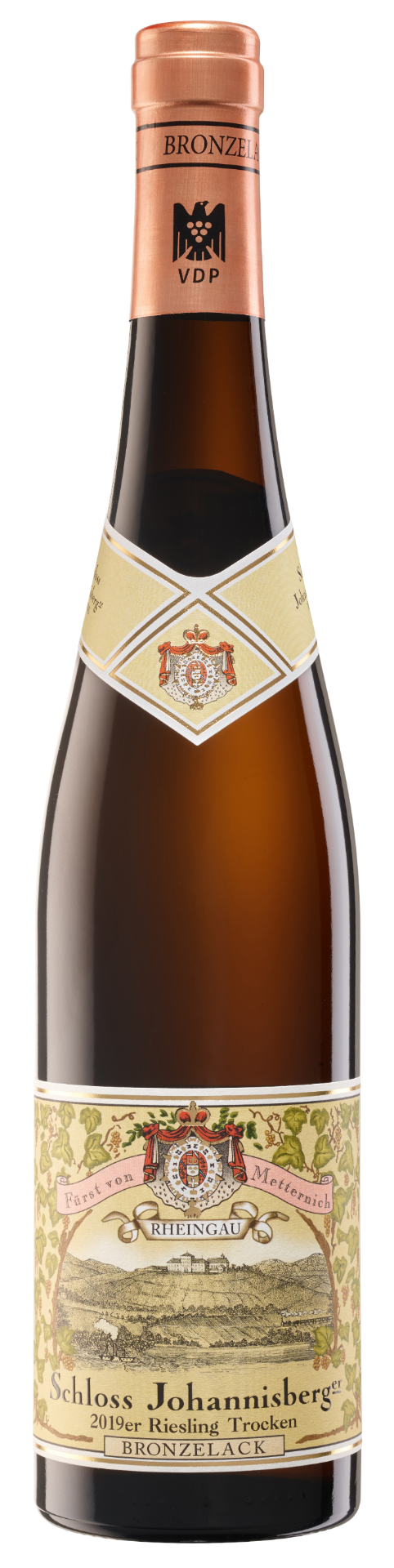 Schloss Johannisberg Bronzelack Riesling QbA – Trockener Qualitätswein, Rheingauer Klassiker