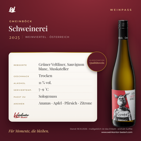 Schweinerei Gmeinböck – Weinviertel – Weinpass | Weinkontor Bastert