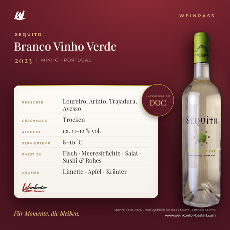 Sequito Branco Vinho Verde – Minho – Weinpass | Weinkontor Bastert