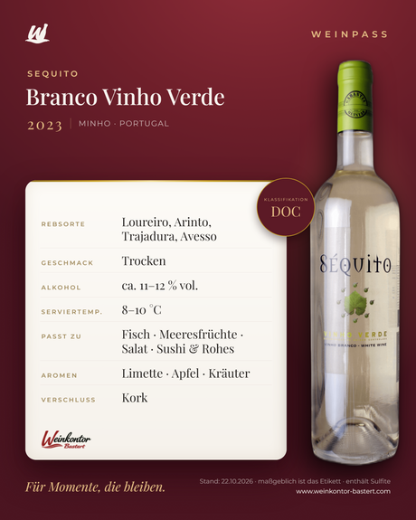 Sequito Branco Vinho Verde – Minho – Weinpass | Weinkontor Bastert