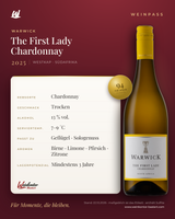 The First Lady Chardonnay Warwick – Westkap – Weinpass | Weinkontor Bastert