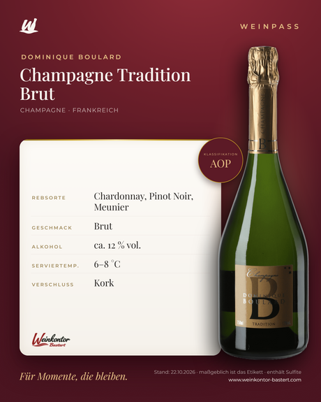 Tradition Brut AOP Dominique Boulard – Champagne – Weinpass | Weinkontor Bastert