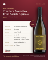 Traminer Aromatico Friuli Società Agricola Bosco Albano DOC – Friaul – Weinpass | Weinkontor Bastert
