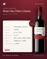 Vino Tinto Crianza Bodegas Navajas DOCa – Rioja – Weinpass | Weinkontor Bastert