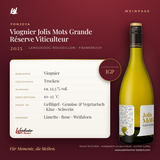 Viognier Jolis Mots Grande Réserve Viticulteur Fonjoya IGP – Languedoc-Roussillon – Weinpass | Weinkontor Bastert