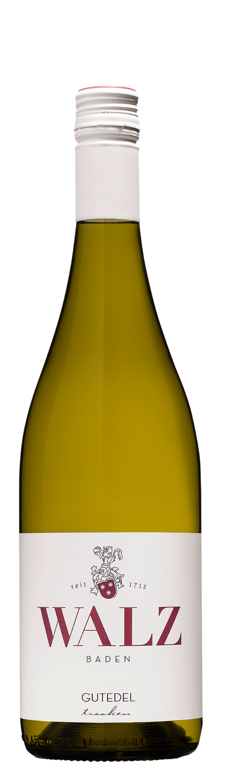 Walz Gutedel – Traditioneller Markgräfler Weißwein aus Baden, Flasche mit buntem Etikett