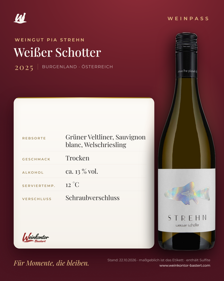 Weißer Schotter Weingut Pia Strehn – Burgenland – Weinpass | Weinkontor Bastert