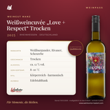 Weißweincuvée „Love + Respect“ Trocken Manz 6er-Karton – Rheinhessen – Weinpass | Weinkontor Bastert