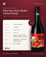 What the Duck Merlot Tannat Rouge Vignobles Vellas – Languedoc-Roussillon – Weinpass | Weinkontor Bastert