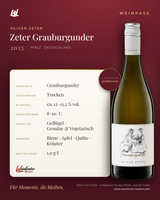 Zeter Grauburgunder Oliver Zeter – Pfalz – Weinpass | Weinkontor Bastert