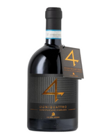 Ogniquattro Montepulciano d’Abruzzo DOC – Limitierter italienischer Rotwein aus den Abruzzen, dunkle Flasche mit edlem Etikett